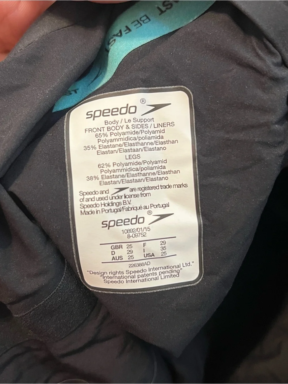 Speedo women’s fastskin LZR intent 2.0 open back kneeskin size 25